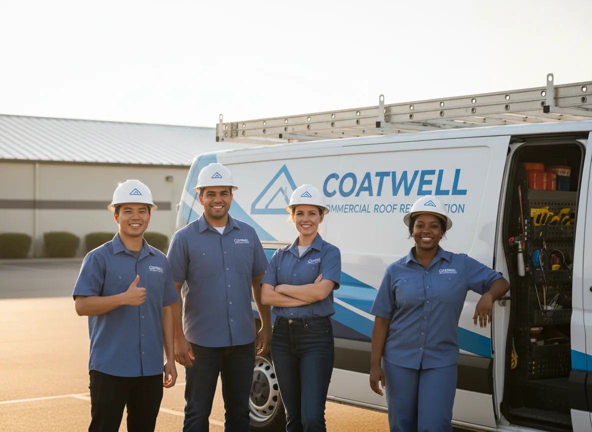 Commercial roof coating company in Bells, TX